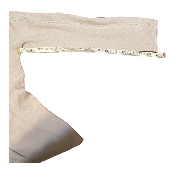 CASHMERE, MARCCAIN, beige shrug with silver coloured rhinestones - Picture 8 of 16